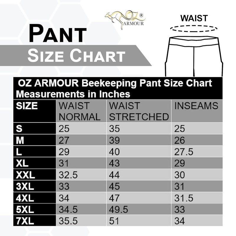 OZ ARMOUR سروال تربية النحل مع تهوية ثلاثي الطبقات بشبكة وسحاب عالي الساقين وجيوب (XXX-كبير) - Image 2